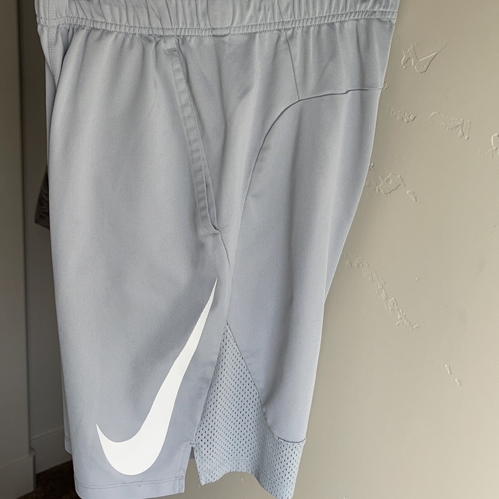 NIKE-Dri-Fit Basketball Shorts, Gray, Men’s Small